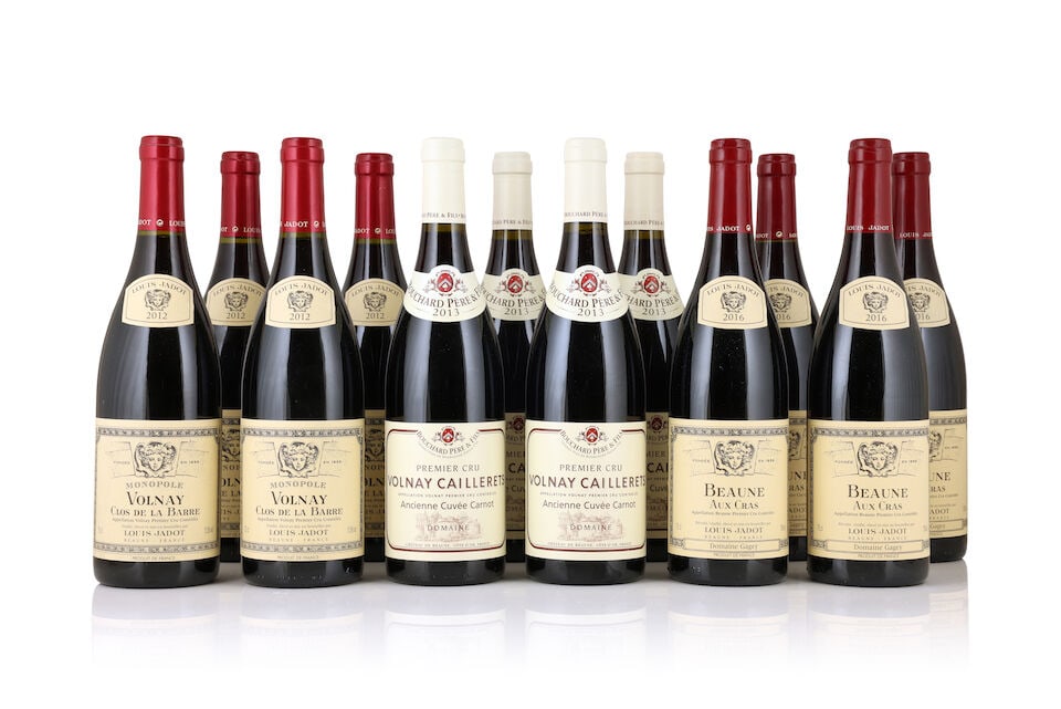 Louis Jadot, Volnay 1er Cru Clos de la Barre, 2012 (4 x 750ml) Bouchard Père & Fils, Volnay...: Louis Jadot, Volnay 1er Cru Clos de la Barre, 2012 (4 x 750ml) Region: Côte de Beaune Bouchard Père & Fils, Volnay 1er Cru Caillerets, Ancienne Cuvée Carnot, 2013 (6 x 750ml) Region: