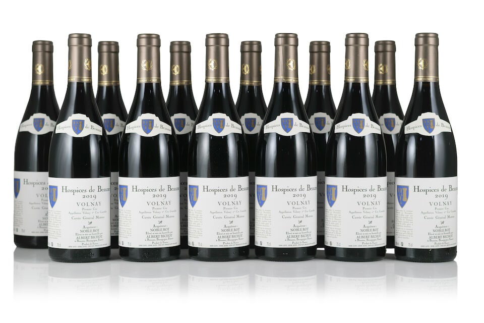 Albert Bichot, Hospices de Beaune, Volnay 1er Cru Cuvée Général Muteau, 2019 (12 ...: Albert Bichot, Hospices de Beaune, Volnay 1er Cru Cuvée Général Muteau, 2019 (12 x 750ml) Region: Côte de Beaune Packaging: 2 x original wooden cases This lot is subject to the