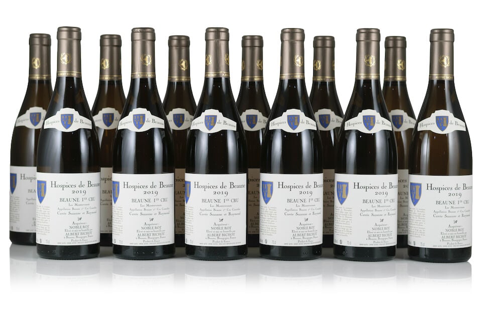 Albert Bichot, Hospices de Beaune, Beaune Blanc 1er Cru Les Montrevenots Cuvée Suzanne et R...: Albert Bichot, Hospices de Beaune, Beaune Blanc 1er Cru Les Montrevenots Cuvée Suzanne et Raymond, 2019 (12 x 750ml) Region: Côte de Beaune Packaging: original wooden case This lot is