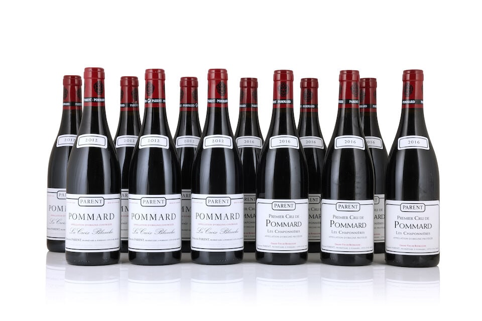 Domaine Parent, Pommard 1er Cru La Croix Blanche, 2012 (12 x 750ml) Domaine Parent, Pommard Les...: Domaine Parent, Pommard 1er Cru La Croix Blanche, 2012 (12 x 750ml) Region: Côte de Beaune Packaging: 2 x original carton Domaine Parent, Pommard Les Chaponnières, 2016 (6 x 750ml) Region: