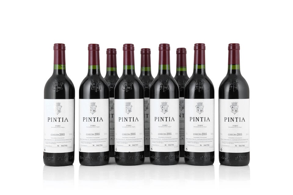 Vega Sicilia, Pintia, 2005 (9 x 750ml): Vega Sicilia, Pintia, 2005 (9 x 750ml) Region: Spain Label: 1 nicked label Packaging: original carton For further information on this lot please visit Bonhams.com For further information about