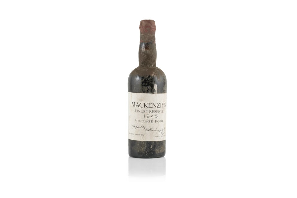 Mackenzie's, 1945 (1 x 750ml): Mackenzie's, 1945 (1 x 750ml) Region: Portugal Fill Level: low mid to low shoulder Capsule: wax seal with signs of old seepage Label: bin-soiled & nicked Notes: Oporto bottled For further information