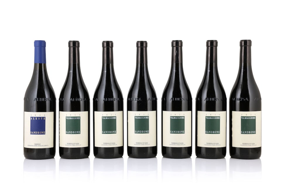 Sandrone, Valmaggiore Nebbiolo d'Alba, 2015 (6 x 750ml) Sandrone, Barolo Aleste, 2013 (1 x 750ml): Sandrone, Valmaggiore Nebbiolo d'Alba, 2015 (6 x 750ml) Region: Piedmont Sandrone, Barolo Aleste, 2013 (1 x 750ml) Region: Piedmont This lot is subject to the following lot symbols: Δ Δ VAT