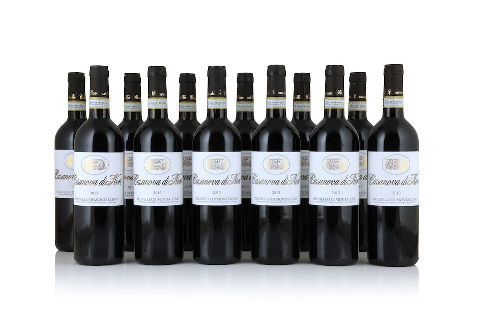 Casanova di Neri, Brunello di Montalcino, 2013 (12 x 750ml): Casanova di Neri, Brunello di Montalcino, 2013 (12 x 750ml) Region: Tuscany Label: 2 lightly bin-soiled Packaging: 2 x damp affected original carton This lot is subject to the following lot symbols: