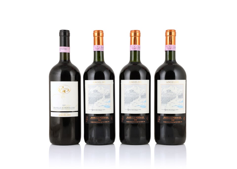 Tenimenti Angelini, Brunello di Montalcino Vigna Spuntali, 2000 (3 x 1500ml) Tenimenti Angelini...: Tenimenti Angelini, Brunello di Montalcino Vigna Spuntali, 2000 (3 x 1500ml) Region: Tuscany Tenimenti Angelini, Val di Suga Brunello di Montalcino, 1997 (1 x 1500ml) Region: Tuscany This lot is subje