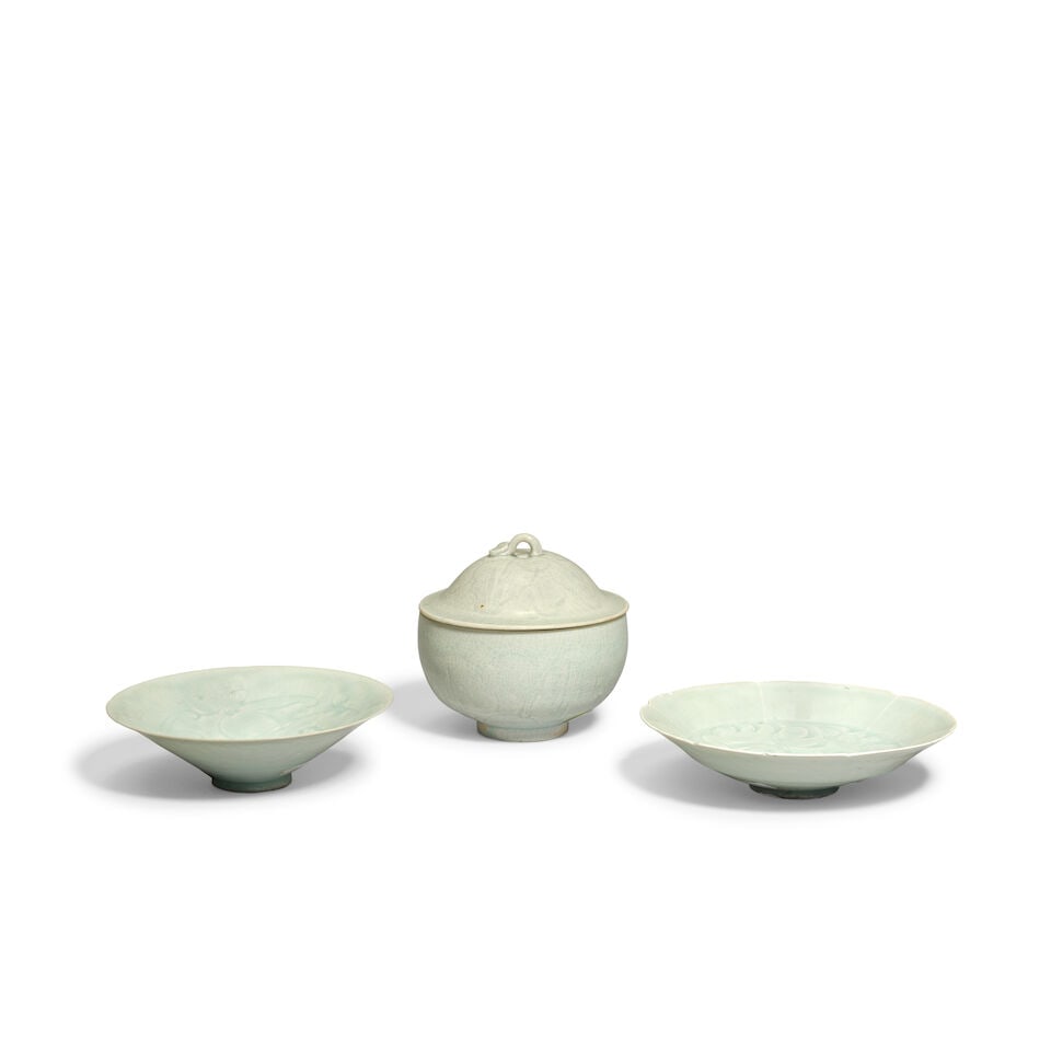 THREE QINGBAI-GLAZED VESSELS Song Dynasty (4) (1 of 3)