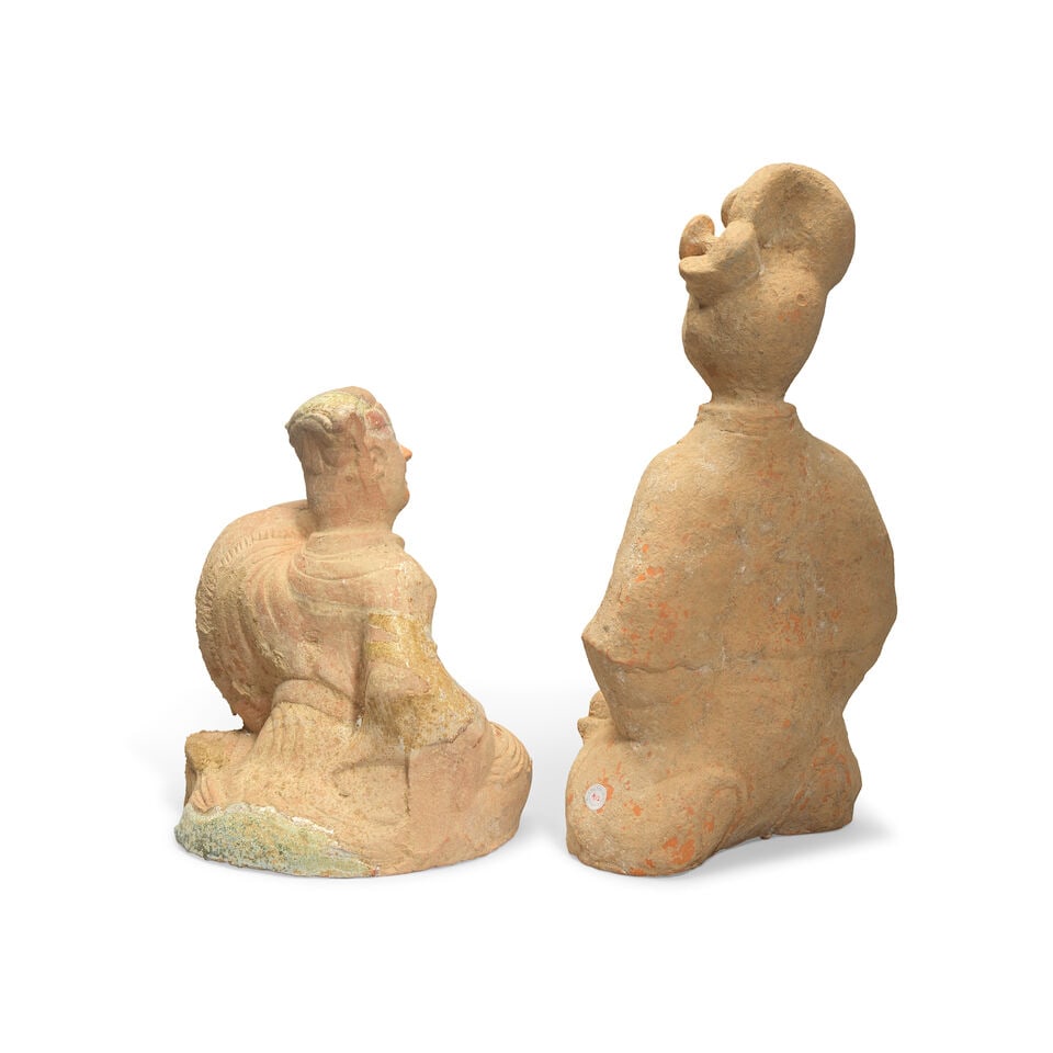TWO LARGE TERRACOTTA FIGURES Han Dynasty (2) - 2