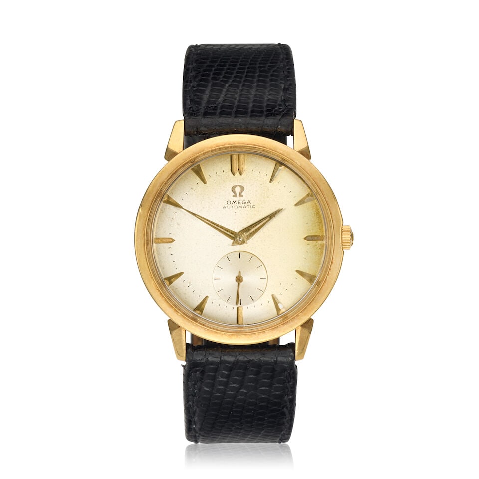 Omega. A 14K gold bumper automatic wristwatch Ref: 2709, Circa 1950 (1 of 3)