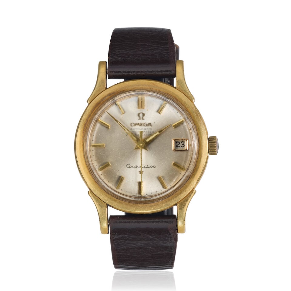 Omega. An 18K gold automatic calendar wristwatch Constellation, Ref: 2943 SC / 2954 SC, Circa 1958 (1 of 3)