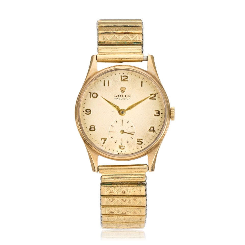 Rolex. A 9K gold manual wind bracelet watch Ref: 12868, Birmingham Hallmark for 1960 (1 of 3)