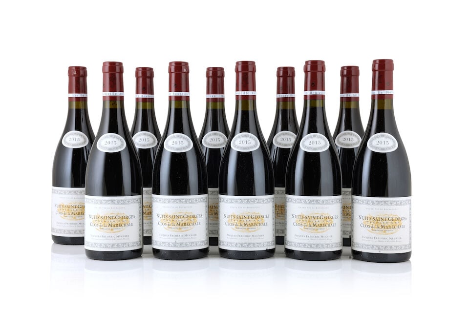 Domaine Jacques-Frédéric Mugnier, Nuits-St-Georges 1er Cru Clos de la Marechale, 2015 ...: Domaine Jacques-Frédéric Mugnier, Nuits-St-Georges 1er Cru Clos de la Marechale, 2015 (10 x 750ml) Region: Côte de Nuits Label: 1 creased, 1 nicked This lot is subject to the following