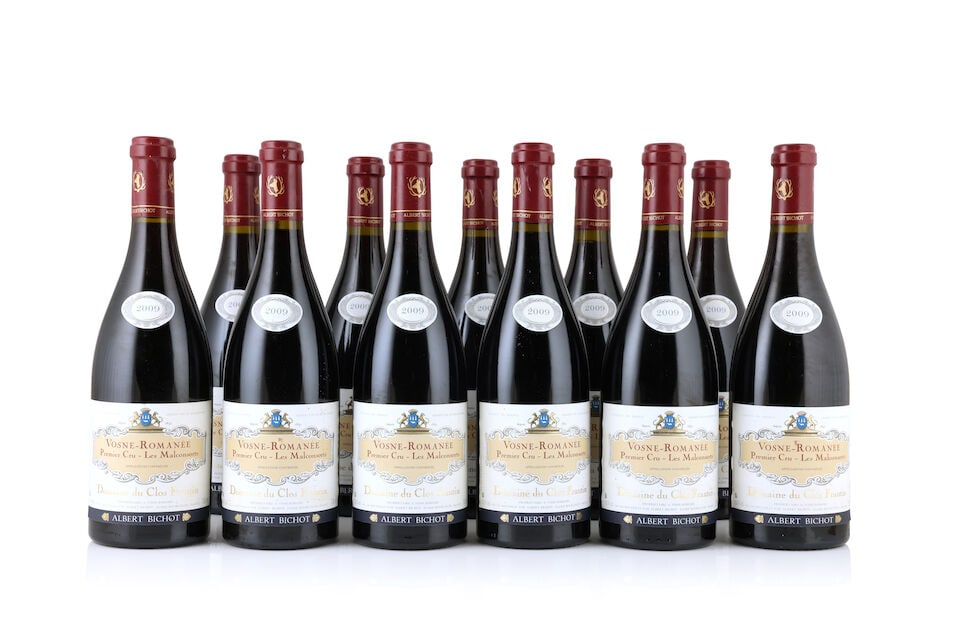 Albert Bichot, Domaine du Clos Frantin, Vosne-Romanée 1er Cru Les Malconsorts, 2009 (11 x 7...: Albert Bichot, Domaine du Clos Frantin, Vosne-Romanée 1er Cru Les Malconsorts, 2009 (11 x 750ml) Region: Côte de Nuits Label: lightly bin-soiled & damp-affected This lot is subject to th