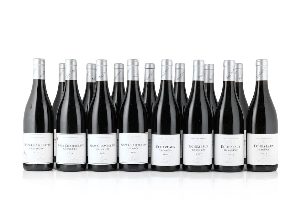 Jérôme Castagnier, Mazis-Chambertin, 2014 (5 x 750ml) Jérôme Castagnier, Ma...: Jérôme Castagnier, Mazis-Chambertin, 2014 (5 x 750ml) Region: Côte de Nuits Label: stained labels - 3 badly Jérôme Castagnier, Mazis-Chambertin, 2015 (6 x 750ml) Region: C