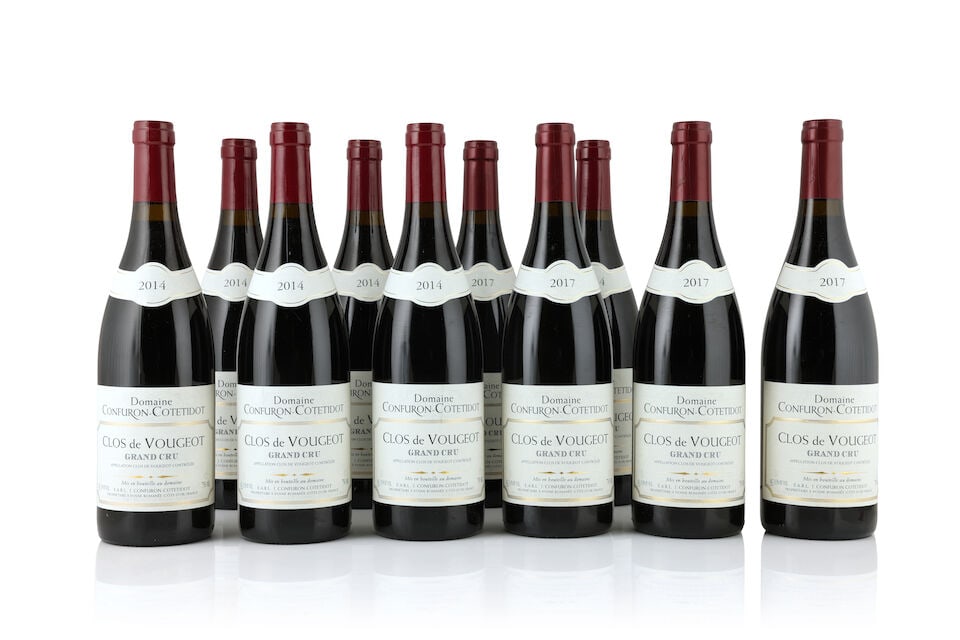Domaine Confuron-Cotetidot, Clos de Vougeot, 2014 (6 x 750ml) Domaine Confuron-Cotetidot, Clos ...: Domaine Confuron-Cotetidot, Clos de Vougeot, 2014 (6 x 750ml) Region: Côte de Nuits Domaine Confuron-Cotetidot, Clos de Vougeot, 2017 (4 x 750ml) Region: Côte de Nuits This lot is subject to