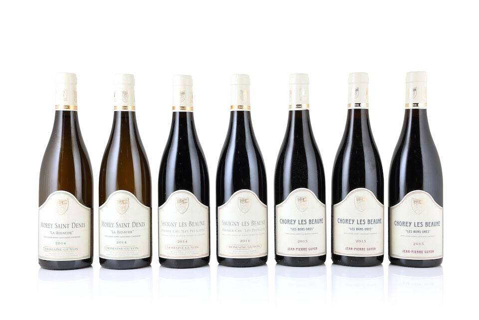Domaine Guyon, Morey-Saint-Denis La Bidaude, 2014 (2 x 750ml) Domaine Guyon, Savigny-lès-B...: Domaine Guyon, Morey-Saint-Denis La Bidaude, 2014 (2 x 750ml) Region: Côte de Nuits Label: lightly bin-soiled Domaine Guyon, Savigny-lès-Beaune 1er Cru Les Peuillets, 2014 (2 x 750ml) Region