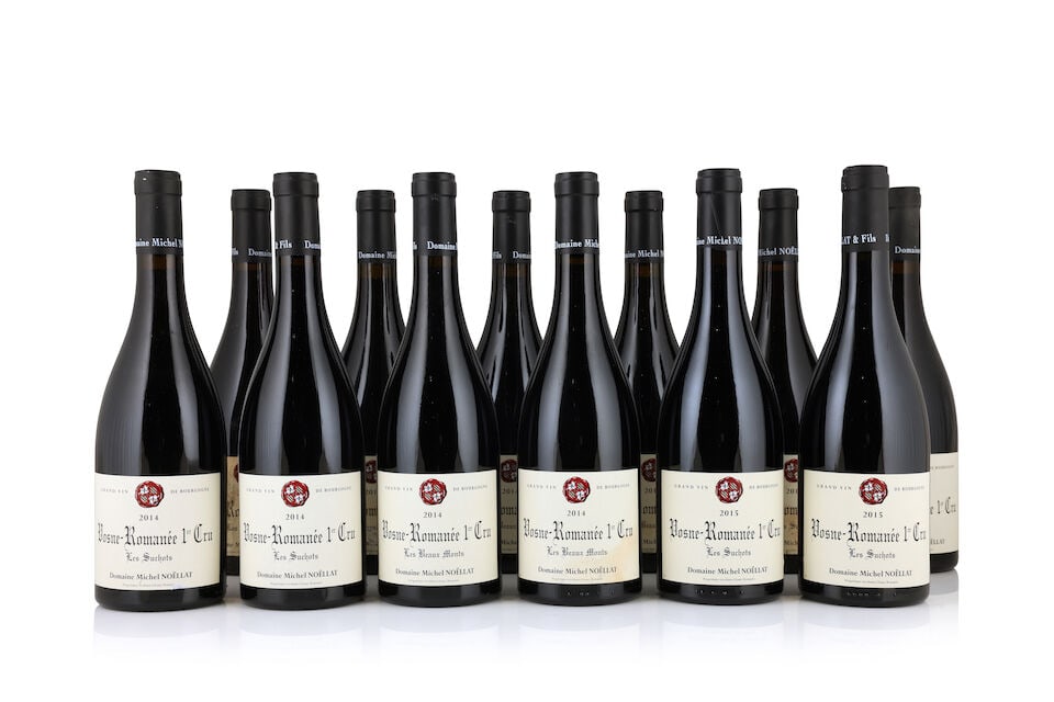 Domaine Michel Noëllat, Vosne-Romanée 1er Cru Les Suchots, 2014 (6 x 750ml) Domaine M...: Domaine Michel Noëllat, Vosne-Romanée 1er Cru Les Suchots, 2014 (6 x 750ml) Region: Côte de Nuits Label: 3 badly damp-stained & worn Domaine Michel Noëllat, Vosne-Romanée 1er