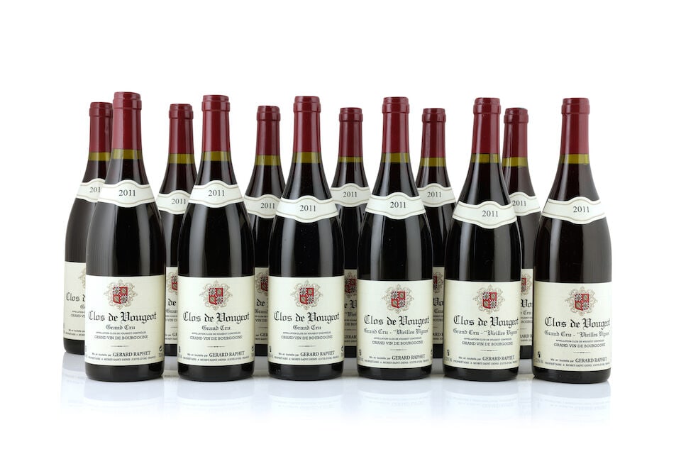 Gérard Raphet, Clos de Vougeot, 2011 (12 x 750ml): Gérard Raphet, Clos de Vougeot, 2011 (12 x 750ml) Region: Côte de Nuits Notes: 4 x Vieilles Vignes This lot is subject to the following lot symbols: Δ Δ VAT at the prevailing rate