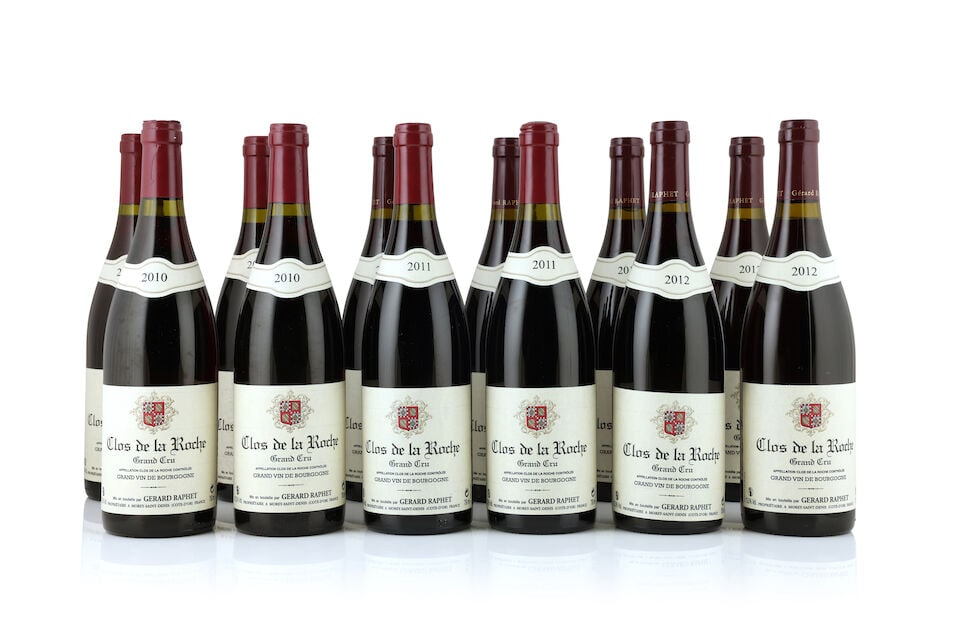 Gérard Raphet, Clos de la Roche, 2010 (3 x 750ml) Gérard Raphet, Clos de la Roche, 20...: Gérard Raphet, Clos de la Roche, 2010 (3 x 750ml) Region: Côte de Nuits Gérard Raphet, Clos de la Roche, 2011 (3 x 750ml) Region: Côte de Nuits Label: 1 creased Gérard Raphet,