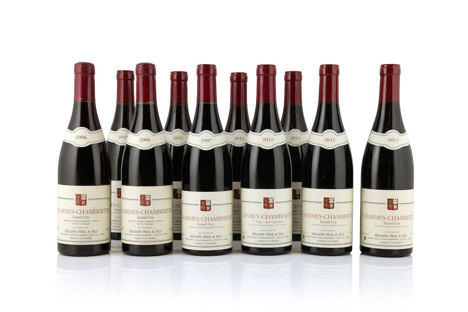 Sérafin Père et Fils, Charmes-Chambertin, 2006 (2 x 750ml) Sérafin Père et ...: Sérafin Père et Fils, Charmes-Chambertin, 2006 (2 x 750ml) Region: Côte de Nuits Label: lightly bin-soiled Sérafin Père et Fils, Charmes-Chambertin, 2007 (1 x 750ml) Region: C