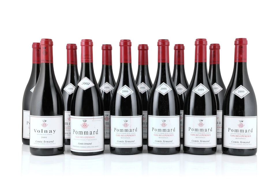 Domaine Comte Armand, Pommard 1er Cru Clos des Epeneaux, 2002 (1 x 750ml) Domaine Comte Armand,...: Domaine Comte Armand, Pommard 1er Cru Clos des Epeneaux, 2002 (1 x 750ml) Region: Côte de Beaune Label: bin-soiled & creased Domaine Comte Armand, Pommard 1er Cru Clos des Epeneaux, 2006 (5 x 750