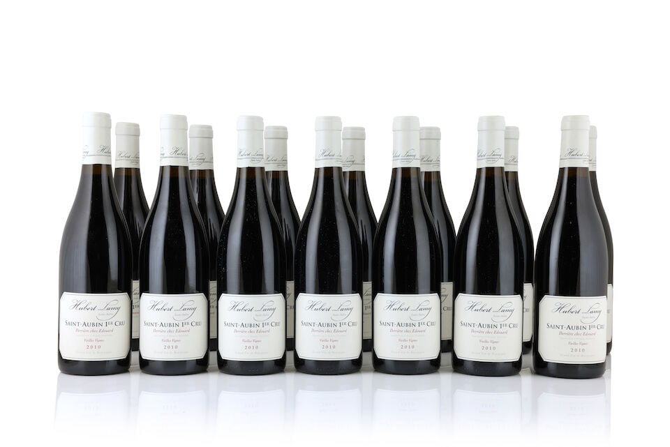 Domaine Hubert Lamy, Saint-Aubin Rouge 1er Cru Derrière Chez Edouard Vieilles Vignes, 2010 ...: Domaine Hubert Lamy, Saint-Aubin Rouge 1er Cru Derrière Chez Edouard Vieilles Vignes, 2010 (14 x 750ml) Region: Côte de Beaune This lot is subject to the following lot symbols: Δ Δ