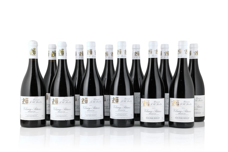 Domaine J.M. Boillot, Volnay 1er Cru Pitures, 2002 (3 x 750ml) Domaine J.M. Boillot, Volnay 1er...: Domaine J.M. Boillot, Volnay 1er Cru Pitures, 2002 (3 x 750ml) Region: Côte de Beaune Label: bin-soiled & nicked Domaine J.M. Boillot, Volnay 1er Cru Pitures, 2015 (6 x 750ml) Region: Côte d