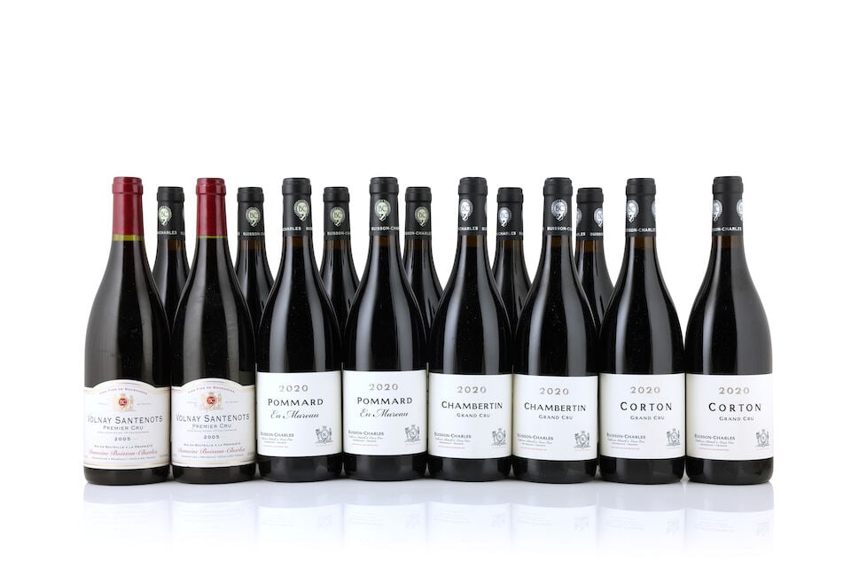 Domaine Buisson-Charles, Volnay 1er Cru Santenots, 2005 (2 x 750ml) Domaine Buisson-Charles, Ch...: Domaine Buisson-Charles, Volnay 1er Cru Santenots, 2005 (2 x 750ml) Region: Côte de Beaune Label: nicked labels Domaine Buisson-Charles, Chambertin, 2020 (3 x 750ml) Region: Côte de Nuits Do