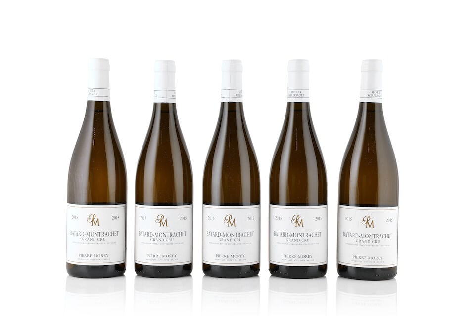 Domaine Pierre Morey, Bâtard-Montrachet, 2015 (5 x 750ml): Domaine Pierre Morey, Bâtard-Montrachet, 2015 (5 x 750ml) Region: Côte de Beaune This lot is subject to the following lot symbols: Δ Δ VAT at the prevailing rate on Hammer Price an