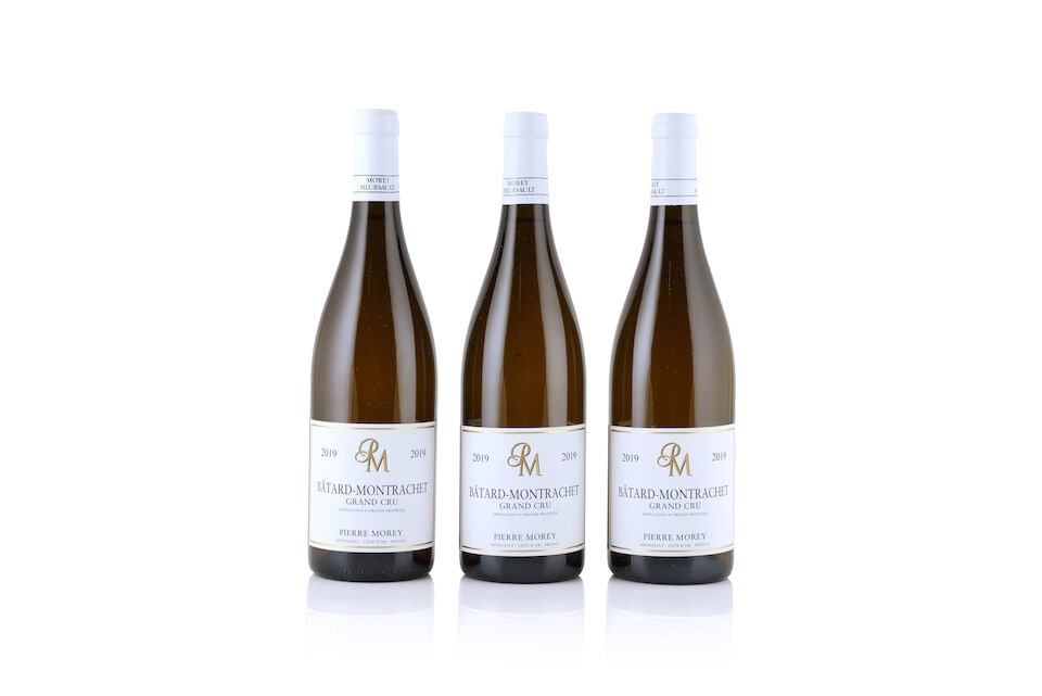 Domaine Pierre Morey, Bâtard-Montrachet, 2019 (3 x 750ml): Domaine Pierre Morey, Bâtard-Montrachet, 2019 (3 x 750ml) Region: Côte de Beaune This lot is subject to the following lot symbols: Δ Δ VAT at the prevailing rate on Hammer Price an
