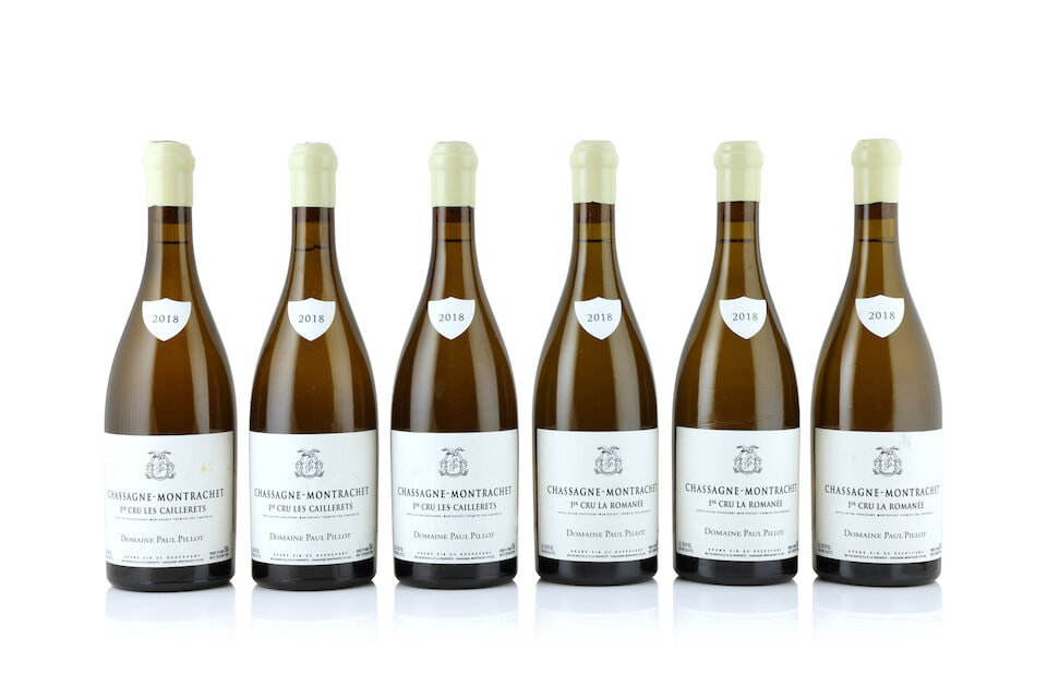 Paul Pillot, Chassagne-Montrachet 1er Cru La Romanée, 2018 (3 x 750ml) Paul Pillot, Chassa...: Paul Pillot, Chassagne-Montrachet 1er Cru La Romanée, 2018 (3 x 750ml) Region: Côte de Beaune Label: slightly creased labels - 1 marked Paul Pillot, Chassagne-Montrachet 1er Cru Les Caillere