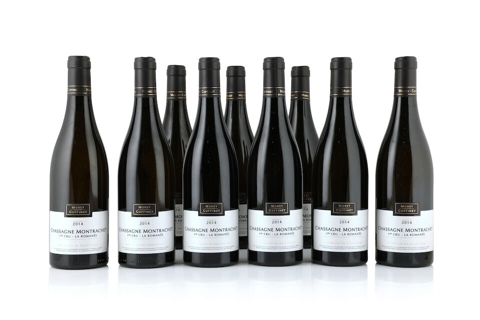 Domaine Morey-Coffinet, Chassagne-Montrachet 1er Cru La Romanée, 2014 (9 x 750ml): Domaine Morey-Coffinet, Chassagne-Montrachet 1er Cru La Romanée, 2014 (9 x 750ml) Region: Côte de Beaune Packaging: original carton (12) This lot is subject to the following lot symbols: 