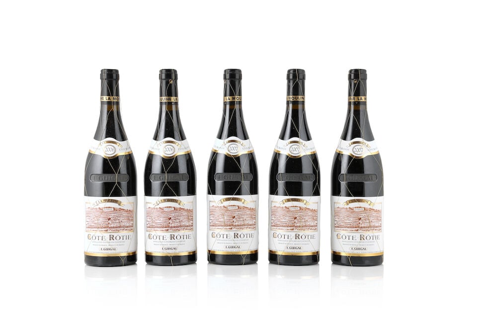 E. Guigal, Côte-Rotie La Mouline, 1995 (1 x 750ml) E. Guigal, Côte-Rotie La Mouline, ...: E. Guigal, Côte-Rotie La Mouline, 1995 (1 x 750ml) Region: Rhône Valley Label: bin-soiled E. Guigal, Côte-Rotie La Mouline, 2004 (2 x 750ml) Region: Rhône Valley Label: lightly bin
