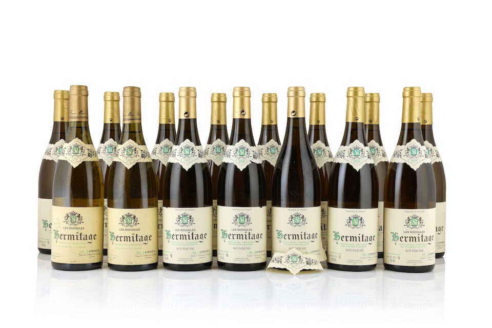 M. Sorrel, Hermitage Blanc Les Rocoules, 1995 (2 x 750ml) M. Sorrel, Hermitage Blanc Les Rocoul...: M. Sorrel, Hermitage Blanc Les Rocoules, 1995 (2 x 750ml) Region: Rhône Valley Label: bin-soiled M. Sorrel, Hermitage Blanc Les Rocoules, 2007 (1 x 750ml) Region: Rhône Valley Label: