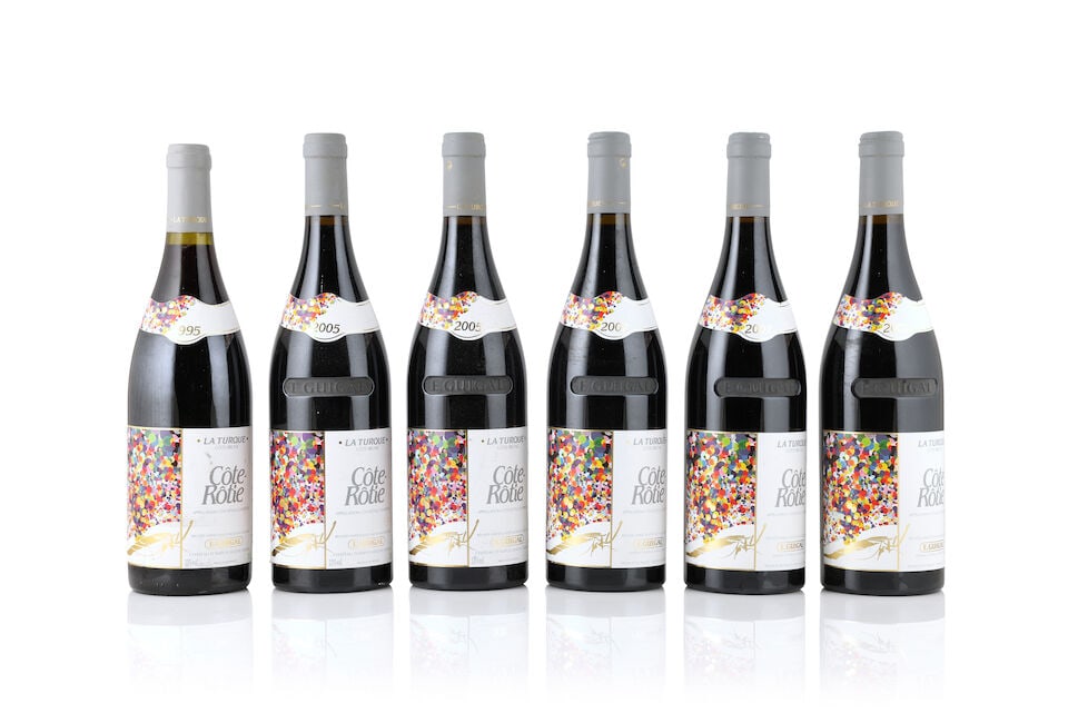 E. Guigal, Côte-Rotie La Turque, 1995 (1 x 750ml) E. Guigal, Côte-Rotie La Turque, 20...: E. Guigal, Côte-Rotie La Turque, 1995 (1 x 750ml) Region: Rhône Valley Label: badly bin-soiled Notes: US import back label E. Guigal, Côte-Rotie La Turque, 2005 (2 x 750ml) Region: Rh&#
