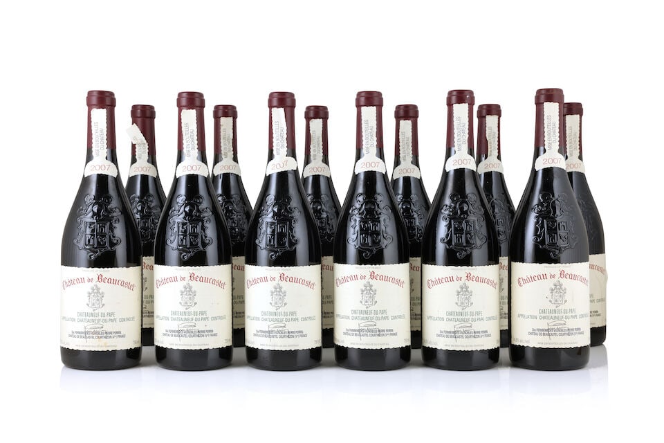 Château de Beaucastel, Châteauneuf-du-Pape, 2007 (12 x 750ml): Château de Beaucastel, Châteauneuf-du-Pape, 2007 (12 x 750ml) Region: Rhône Valley Label: lightly bin-soiled - 5 marked, 2 nicked, 1 creased & peeling This lot is subject to the fol