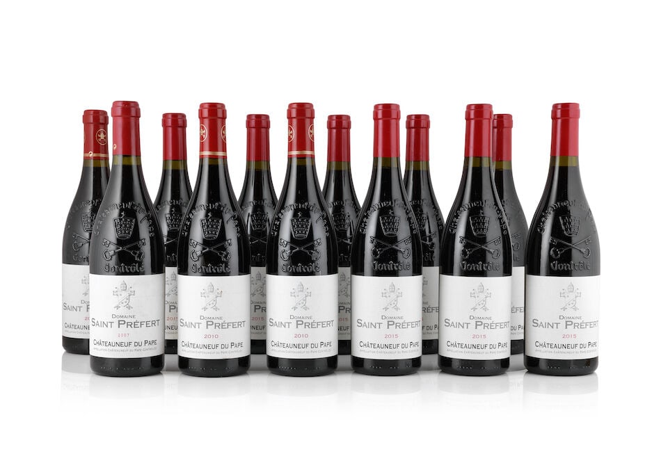 Domaine Saint Préfert, Châteauneuf-du-Pape, 2007 (1 x 750ml) Domaine Saint Préfe...: Domaine Saint Préfert, Châteauneuf-du-Pape, 2007 (1 x 750ml) Region: Rhône Valley Domaine Saint Préfert, Châteauneuf-du-Pape, 2010 (12 x 750ml) Region: Rhône Valley Packa