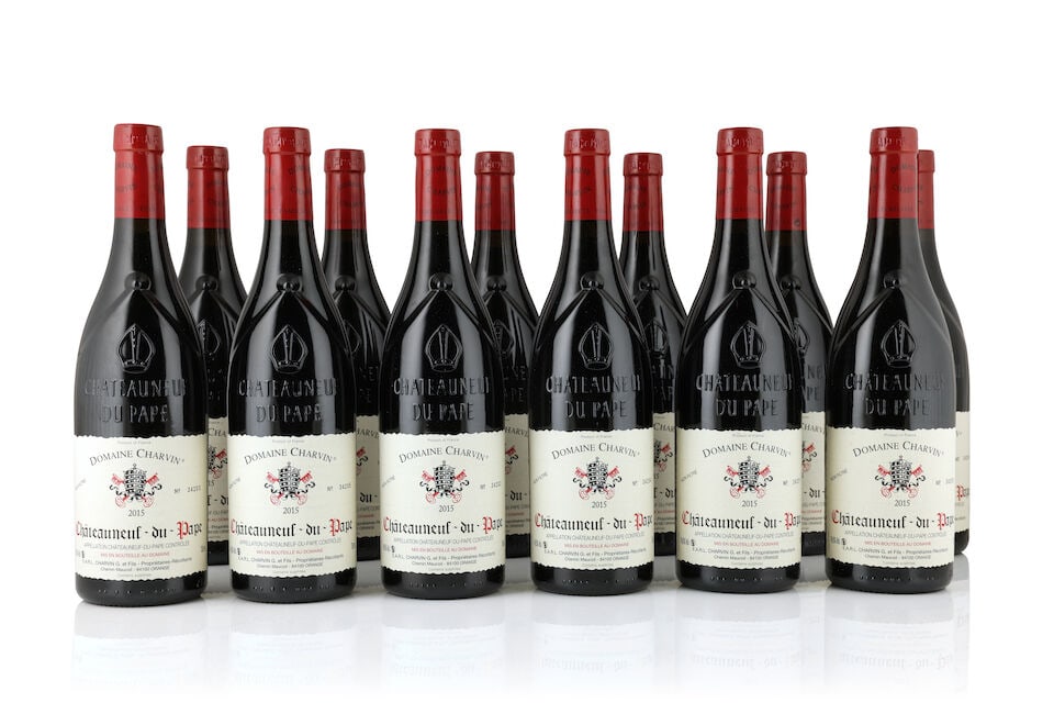 Domaine Charvin, Châteauneuf-du-Pape, 2015 (12 x 750ml): Domaine Charvin, Châteauneuf-du-Pape, 2015 (12 x 750ml) Region: Rhône Valley Packaging: original carton This lot is subject to the following lot symbols: Δ Δ VAT at the prevailing