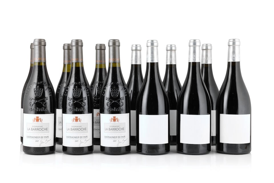 Domaine La Barroche, Châteauneuf-du-Pape, 2007 (6 x 750ml) Domaine La Barroche, Châte...: Domaine La Barroche, Châteauneuf-du-Pape, 2007 (6 x 750ml) Region: Rhône Valley Fill Level: 1 x 2.5cms Label: 2 marked Domaine La Barroche, Châteauneuf-du-Pape Pure, 2012 (6 x 750ml) Re