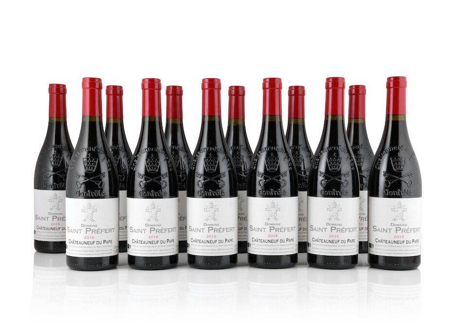 Domaine Saint Préfert, Châteauneuf-du-Pape, 2016 (23 x 750ml): Domaine Saint Préfert, Châteauneuf-du-Pape, 2016 (23 x 750ml) Region: Rhône Valley Packaging: 4 x original cartons This lot is subject to the following lot symbols: Δ Δ VAT at