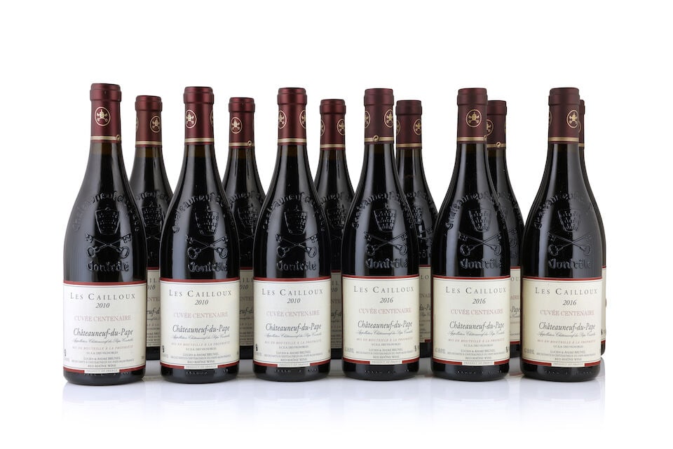 Lucien & André Brunel, Châteauneuf-du-Pape Les Cailloux Cuvée Centenaire, 2010 (6: Lucien & André Brunel, Châteauneuf-du-Pape Les Cailloux Cuvée Centenaire, 2010 (6 x 750ml) Region: Rhône Valley Label: 2 lightly bin-soiled Lucien & André Brunel, Ch&#