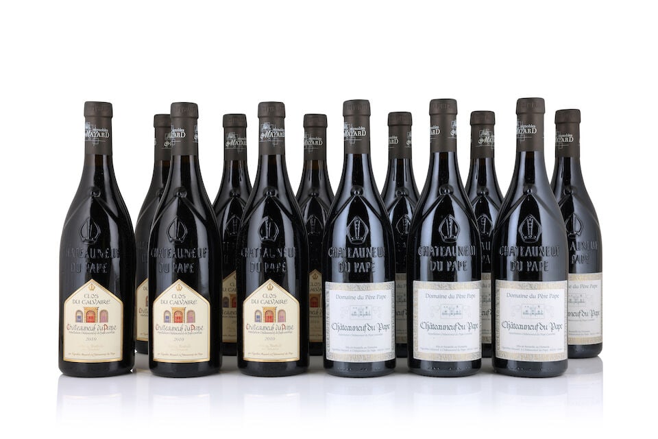 Mayard, Domaine du Père Pape Châteauneuf-du-Pape, 2009 (10 x 750ml) Mayard, Clos du C...: Mayard, Domaine du Père Pape Châteauneuf-du-Pape, 2009 (10 x 750ml) Region: Rhône Valley Mayard, Clos du Calvaire Châteauneuf-du-Pape, 2010 (9 x 750ml) Region: Rhône Valley Th