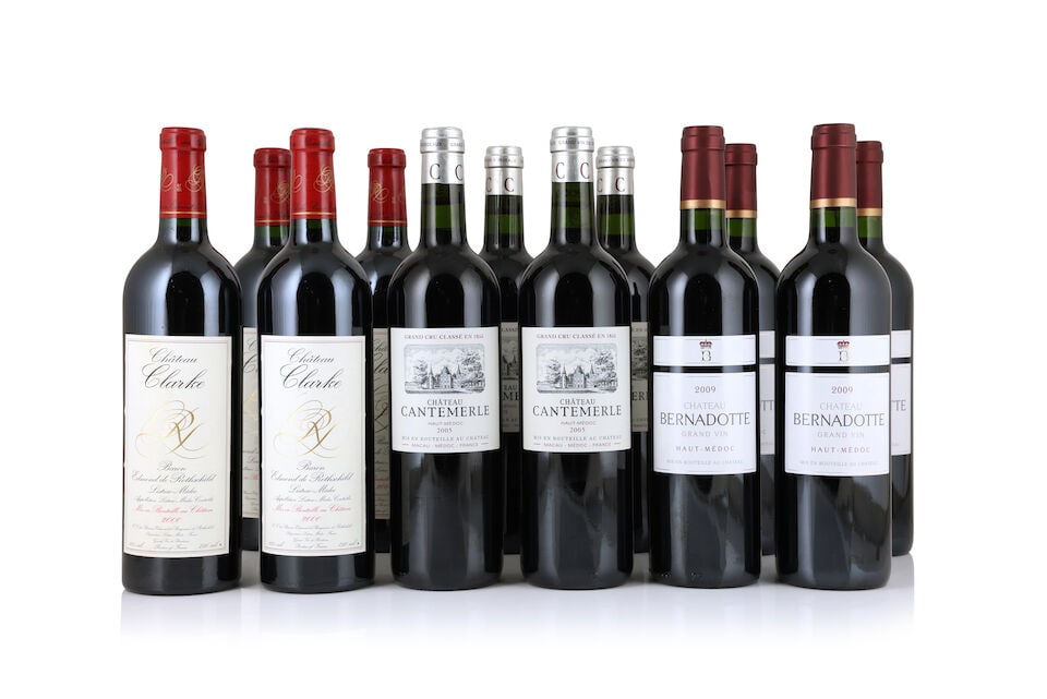 Château Clarke, 2000 (9 x 750ml) Château Cantemerle, 2005 (12 x 750ml) Château ... (1 of 1)
