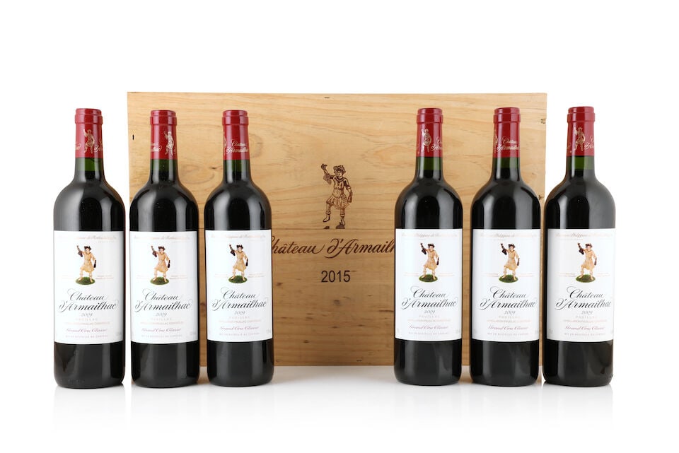 Château d'Armailhac, 2009 (6 x 750ml) Château d'Armailhac, 2015 (6 x 750ml): Château d'Armailhac, 2009 (6 x 750ml) Region: Pauillac Packaging: original wooden case Château d'Armailhac, 2015 (6 x 750ml) Region: Pauillac Packaging: original wooden case This lot is subj
