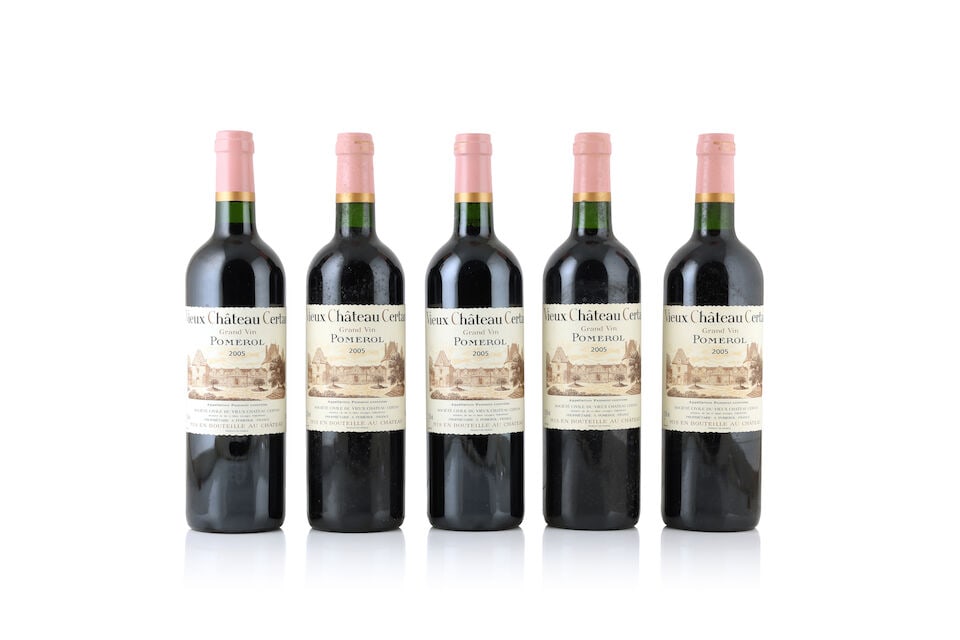 Vieux Château Certan, 2005 (5 x 750ml): Vieux Château Certan, 2005 (5 x 750ml) Region: Pomerol This lot is subject to the following lot symbols: Δ Δ VAT at the prevailing rate on Hammer Price and Buyer's Premium. Items may be