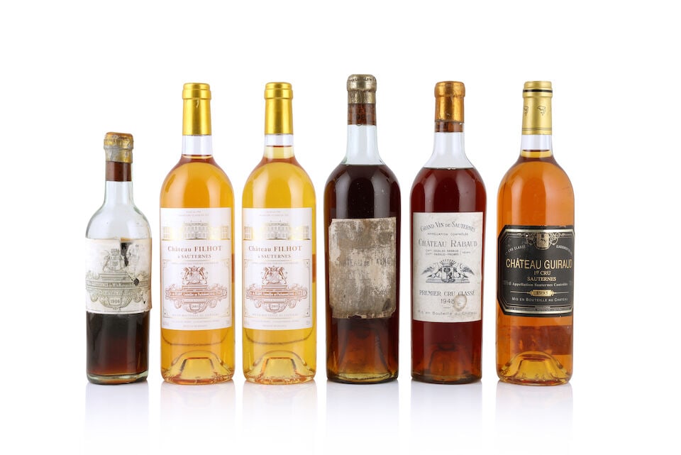 Château Filhot, 1906 (1 x 375ml) Rayne Vigneau, 1921 (1 x 750mL) Rabaud, 1948 (1 x 750mL) C... (1 of 1)