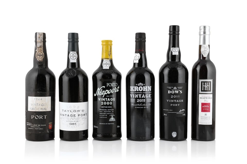 Da Silva/Quinta do Noval, Nacional, 1964 (1 x 750ml) Taylor's, 1985 (1 x 750ml) Henriques & He: Da Silva/Quinta do Noval, Nacional, 1964 (1 x 750ml) Region: Portugal Label: bin-soiled, nicked & faded Taylor's, 1985 (1 x 750ml) Region: Portugal Henriques & Henriques, Medium Rich Madeira S