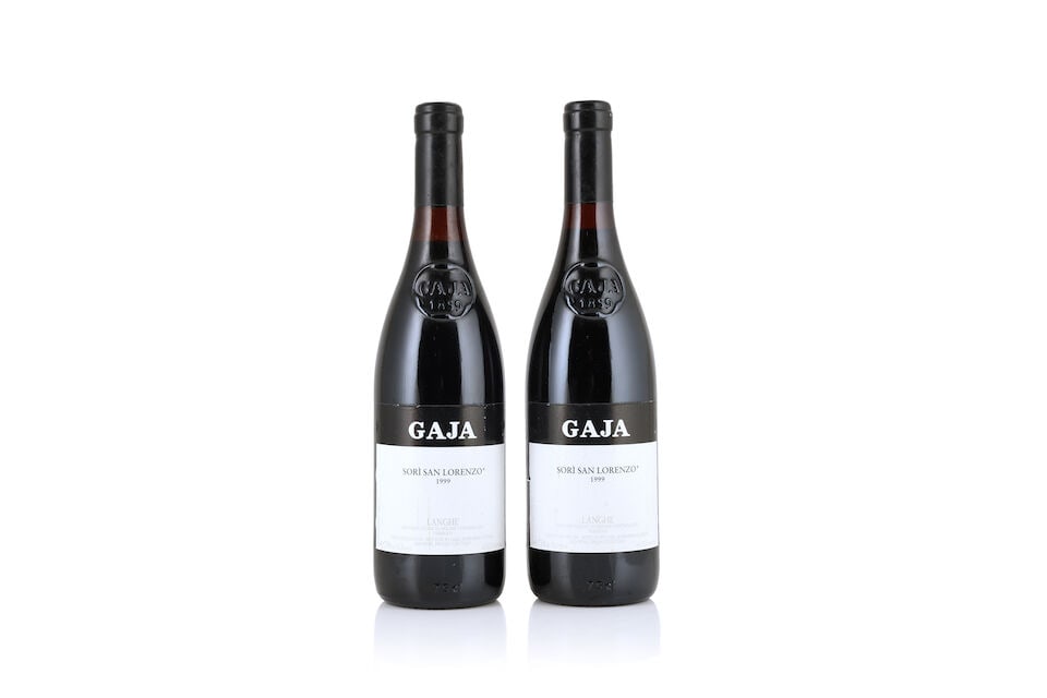 Gaja, Sorì San Lorenzo, 1999 (2 x 750ml): Gaja, Sorì San Lorenzo, 1999 (2 x 750ml) Region: Piedmont Label: lightly bin-soiled - 1 nicked This lot is subject to the following lot symbols: Δ Δ VAT at the prevailing rate on