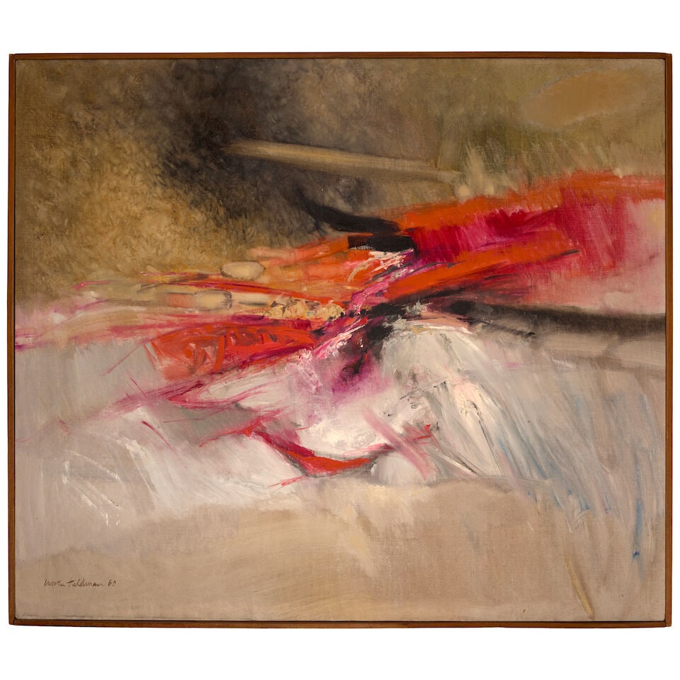 WALTER FELDMAN (1925-2017) Mistral 38 x 44 in (96.5 x 111.8 cm) (Painted in 1960) - 2