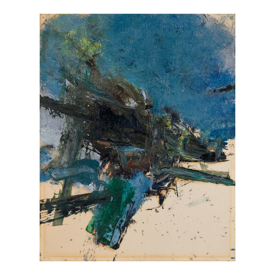 BUDD HOPKINS (1931-2011) #4 Abstraction 10 7/8 x 13 3/4 in (27.6 x 34.9 cm) (Executed in 1959) (1 of 1)