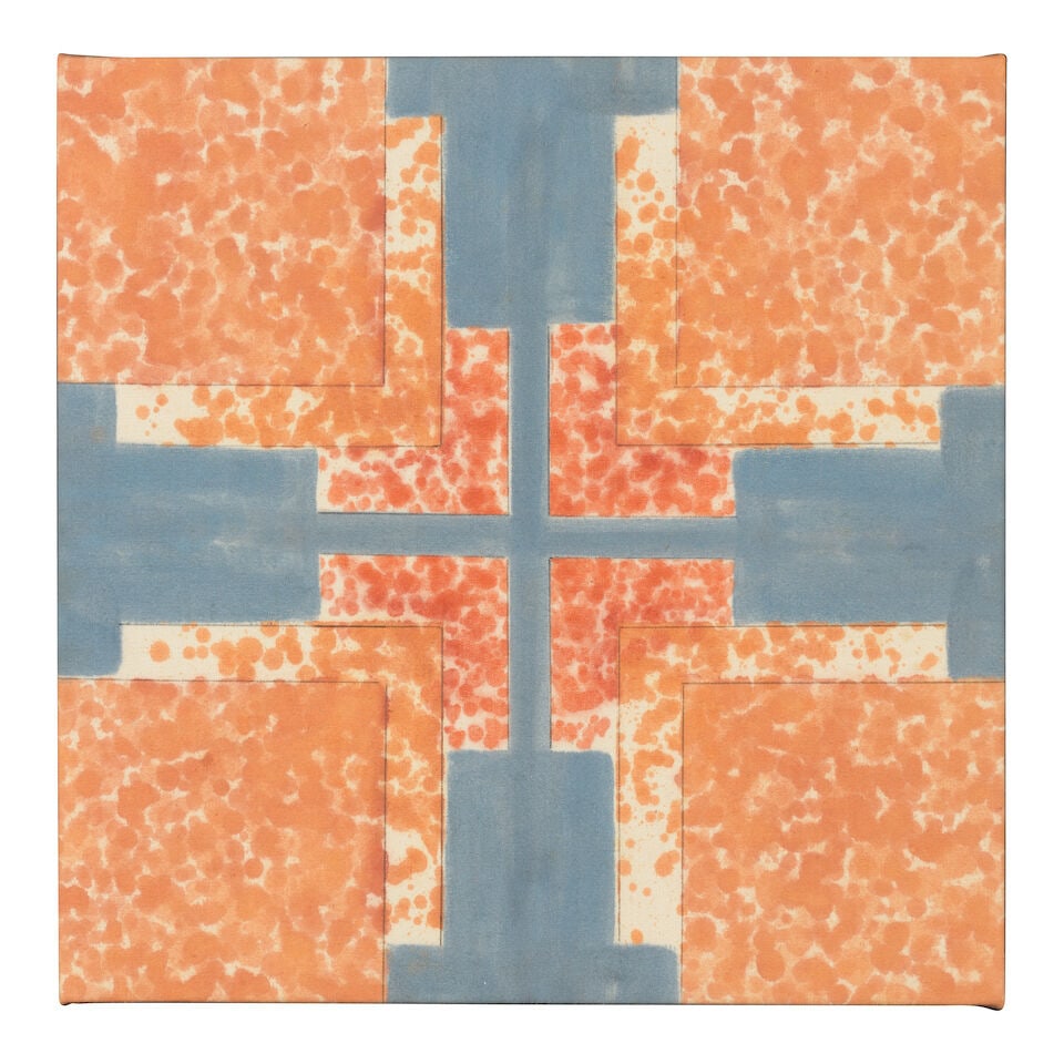 HOWARD MEHRING (1931-1978) Untitled 21 3/4 x 21 3/4 in (55.2 x 55.2 cm) (Executed in 1961): HOWARD MEHRING (1931-1978) Untitled Magna and graphite on canvas 21 3/4 x 21 3/4 in (55.2 x 55.2 cm) Executed in 1961 Footnotes: Provenance Vincent Melzac Collection, Washington, D.C. Thence by descen